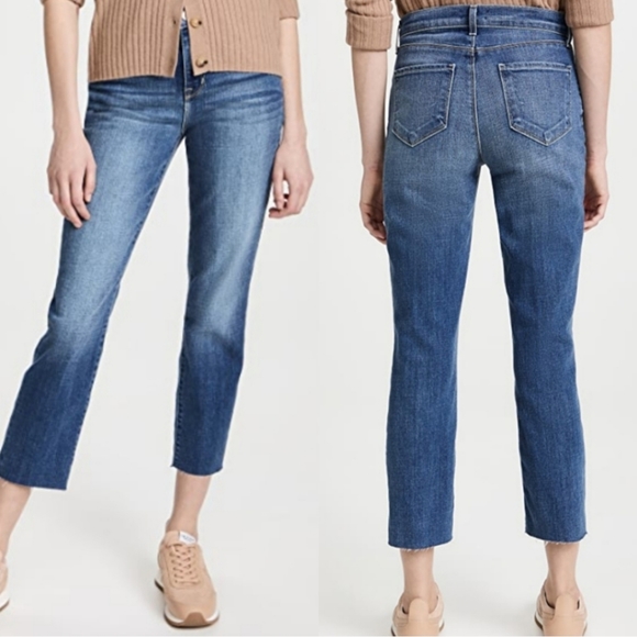 L'agence Sada High Rise Cropped Slim Jeans Size 25